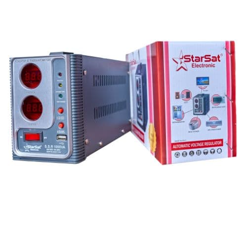 Régulateur Automatique De Tension SSR1000VA StarSat 1000 Watt Garantie 1 an