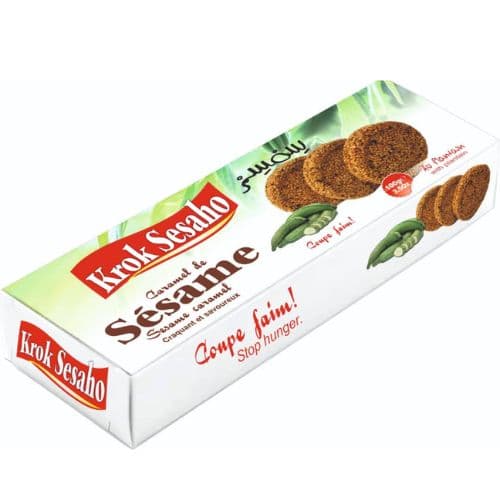 Caramel de sésame au sucre et banane plantain KROK SESAHO 100g