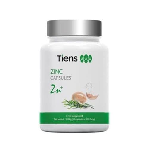 Zinc Capsules de TIENS, Capsules Essentielles pour le Soutien des Cheveux, de la Peau et des Immunités, 60 Gélules