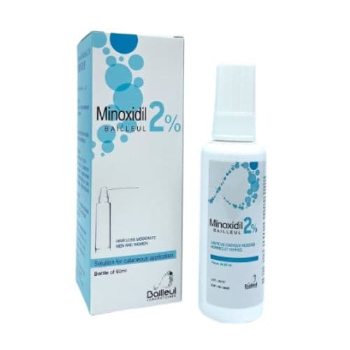Solution de minoxidil Bailleul à 2 % pour application cutanée, 60ml