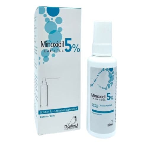 Solution de minoxidil Bailleul à 5 % pour application cutanée, 60ml